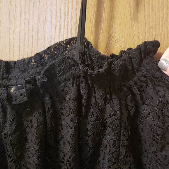 I jeans by Buffalo off the shoulder lace top - Picture 4 of 8